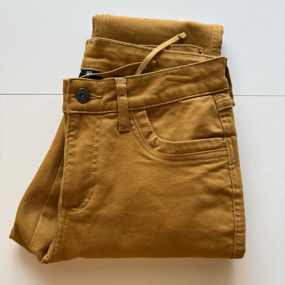 Kuhl Skinny Pants in Mustard Brown
